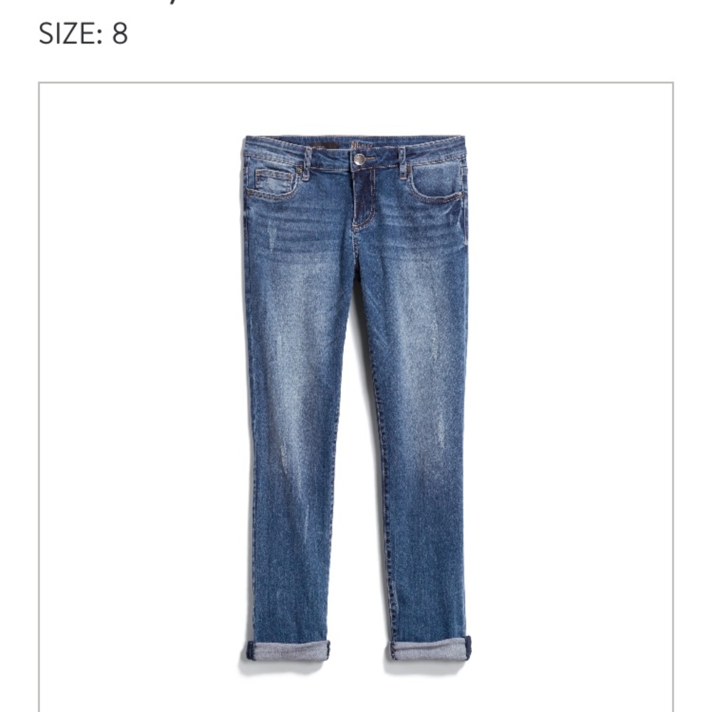 Kut From The Kloth distressed boyfriend jean sz 8